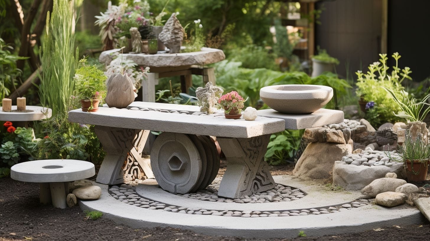 Garden DIY Projects made from cement