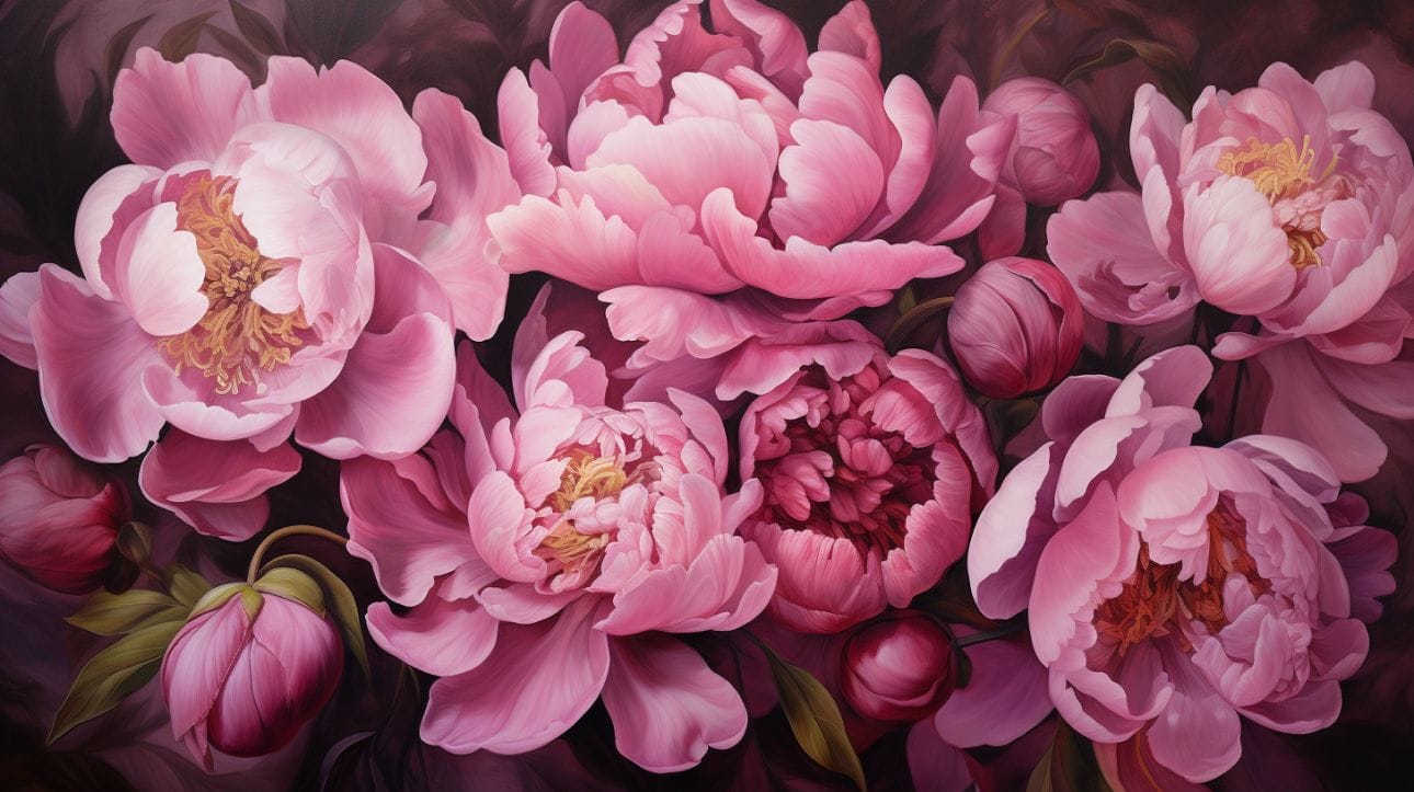 Pink and Charming of Peony