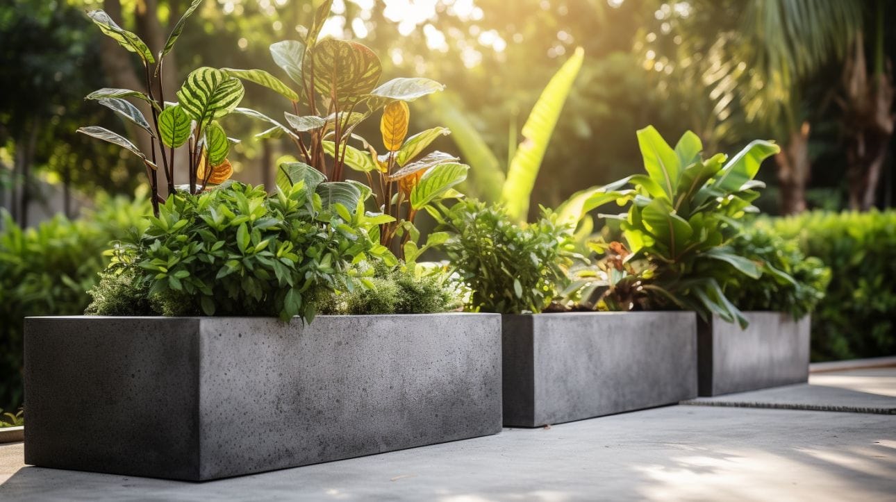 Beauty and Benefits of Concrete Planter Box