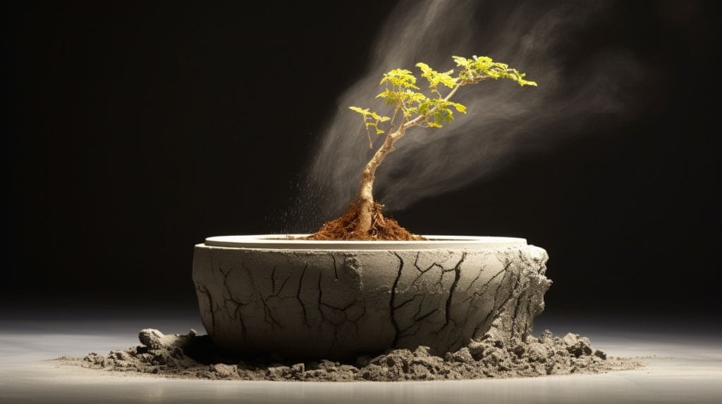 Are Cement Pots Good For Plants: A Comprehensive Planter Debate 4 A healthy plant in a Concrete Planter