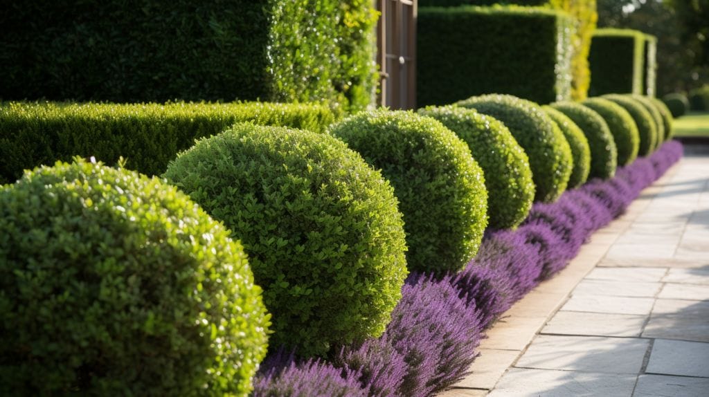 Boxwood and lavender is among the best perennial hedges.