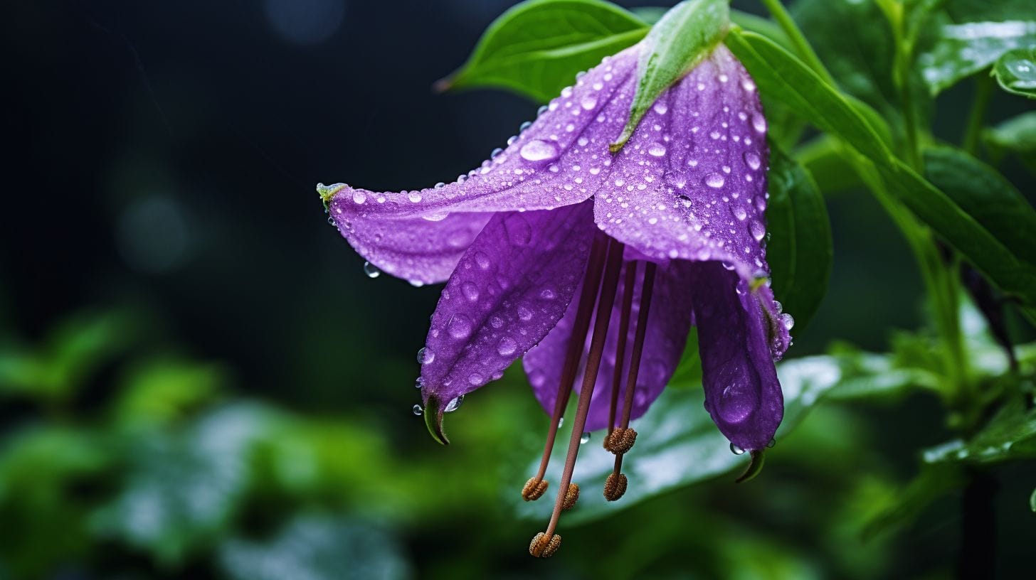 Purple Flower That Looks Like a Bell