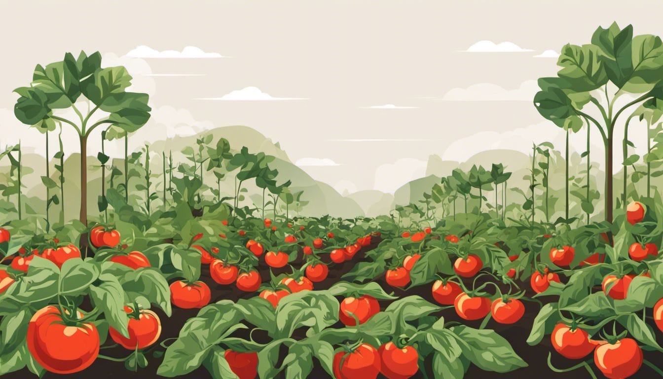 What is the Fastest Growing Tomato Plant: Top Tomato Varieties 3 Vibrant garden with tomato plants