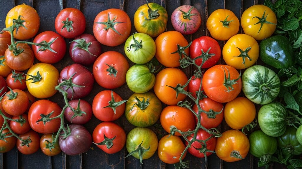Variety of low acid tomatoes showcasing their unique attributes.
