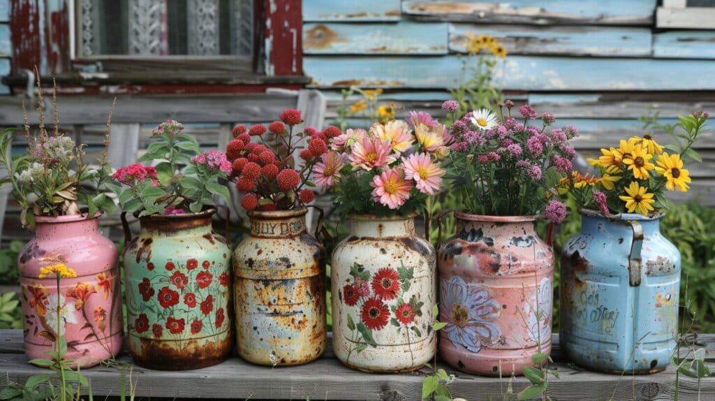 Creative uses of milk jugs in gardening.